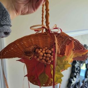 Autumn basket used for "flower girl"